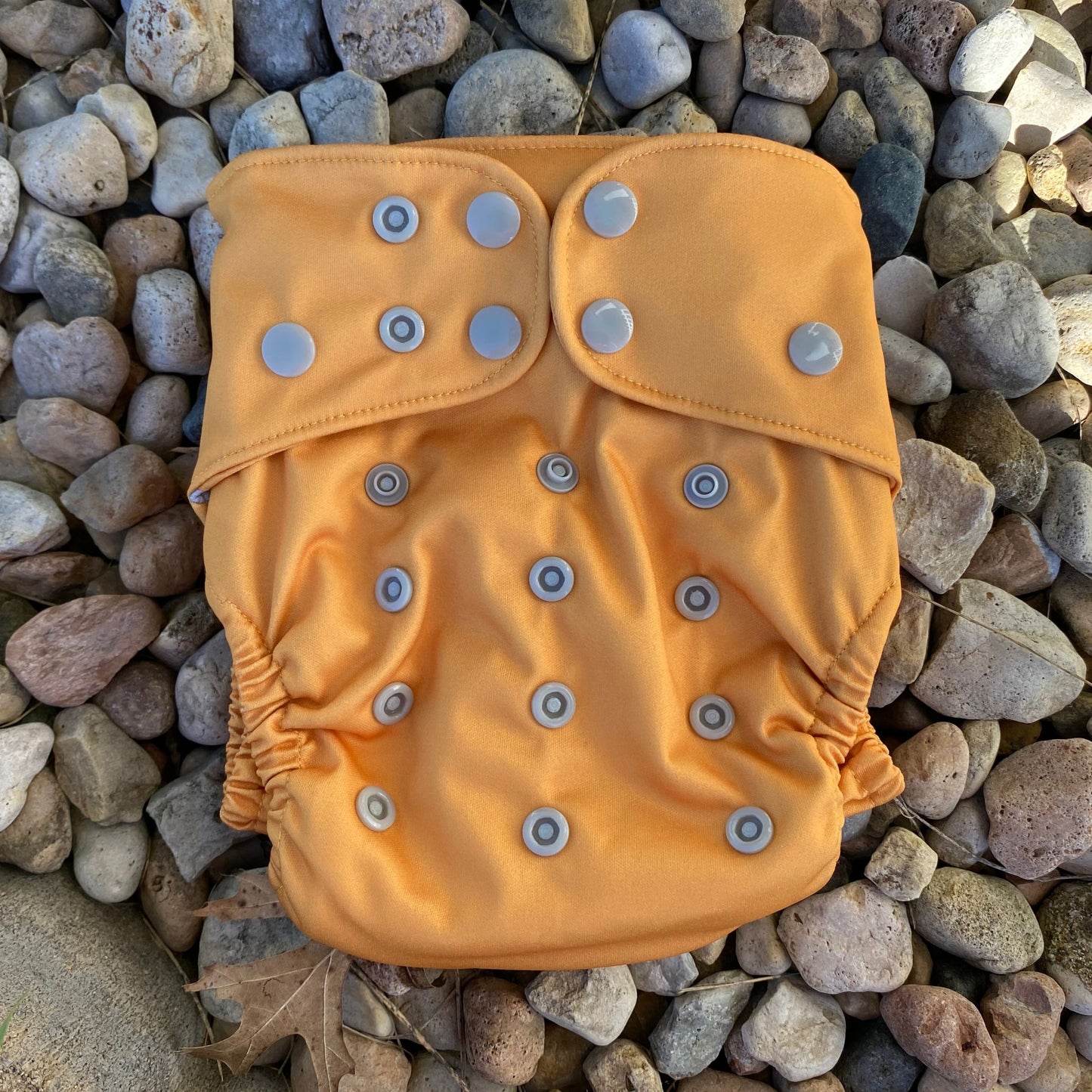 PETITE OS (8-35lbs) 3D Gusset Pocket™ Cloth Diaper in GOLDENROD