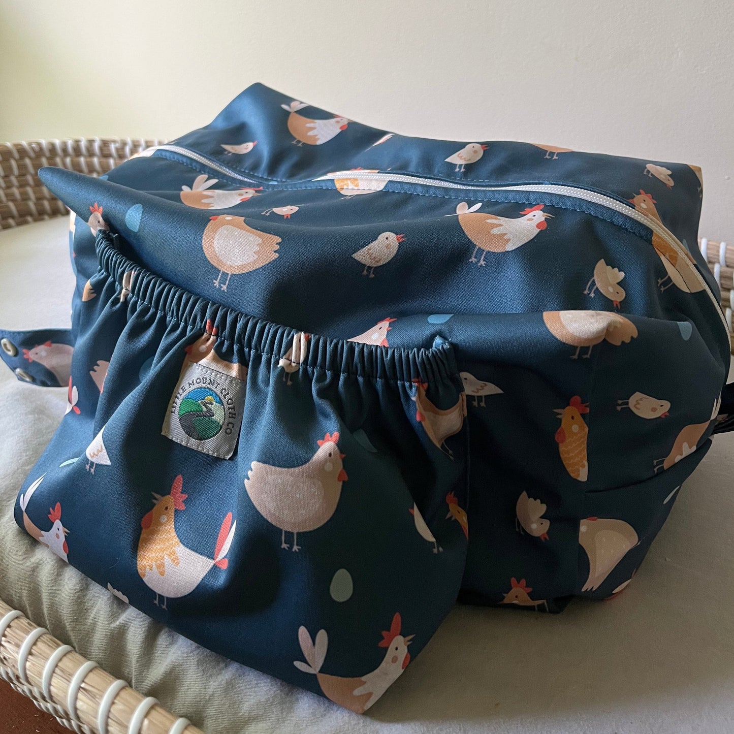 Water Resistant Storage & Travel Pod 2.0 in Spring Chickens