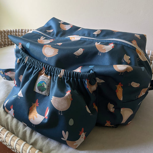 Water Resistant Storage & Travel Pod 2.0 in Spring Chickens