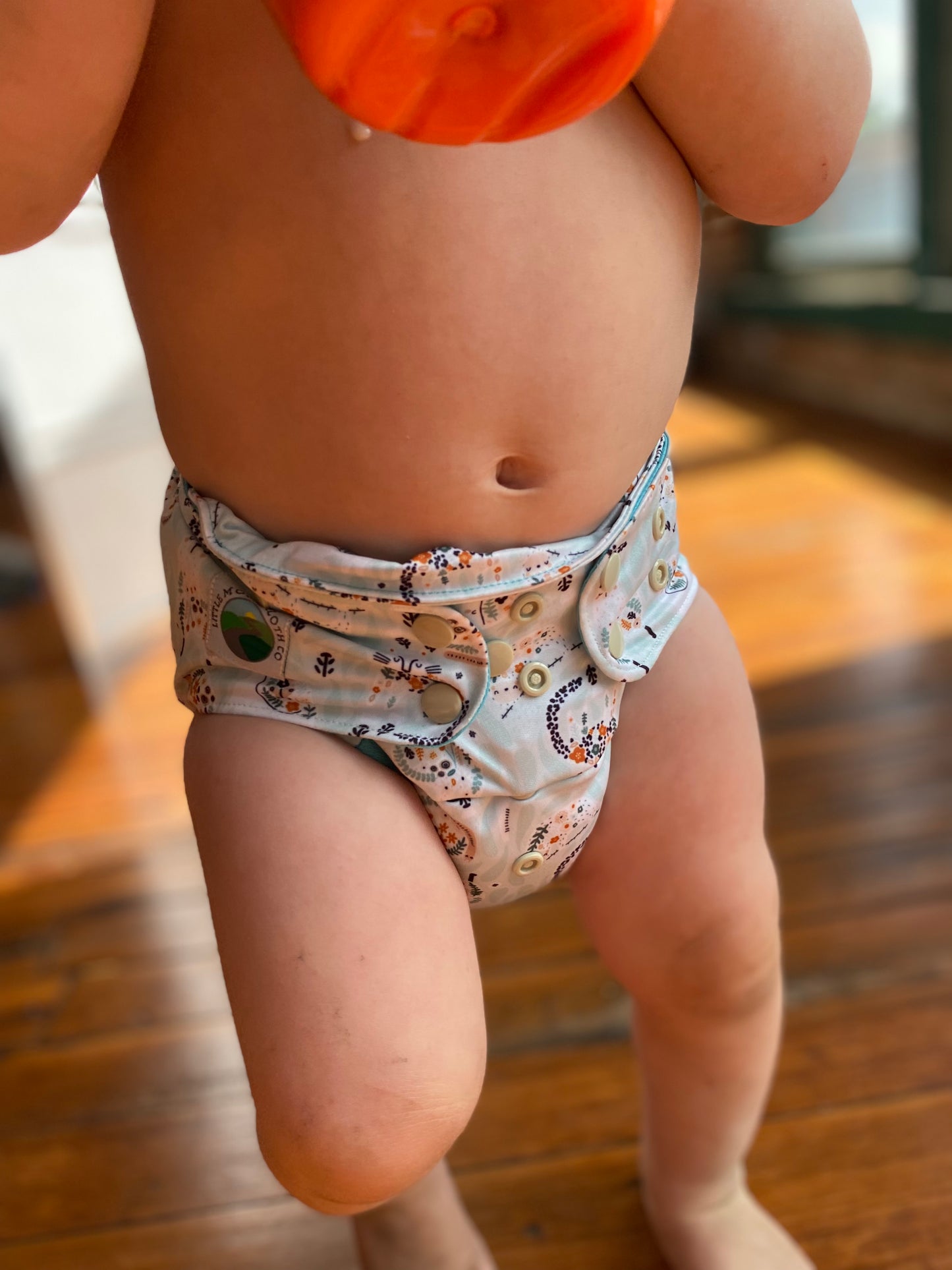 XL 3D Gusset Pocket Diaper™ in Menagerie