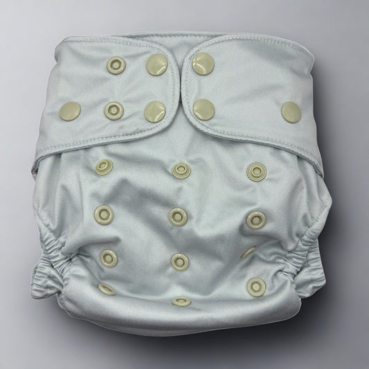 PETITE OS (8-35lbs) 3D Gusset Pocket™ Cloth Diaper in CUMULUS